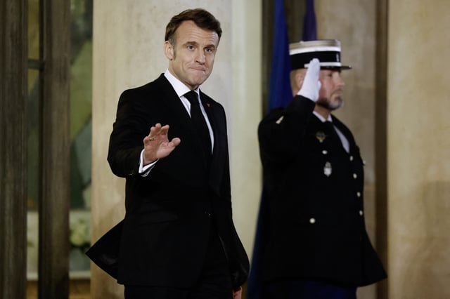 Le président Emmanuel Macron à Paris, le 6 février 2025.