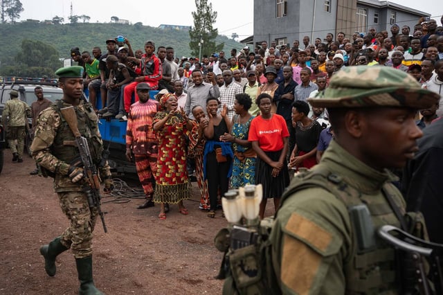 Plusieurs milliers de personnes étaient réunies à Goma, jeudi 6 février, pour le premier meeting du M23 depuis sa prise de la capitale provinciale.