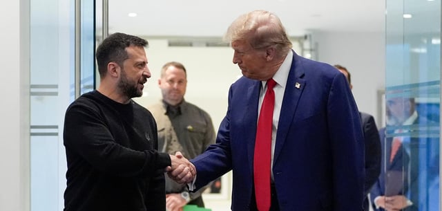Trump und Selenskyj bei einem Treffen im September vergangenen Jahres