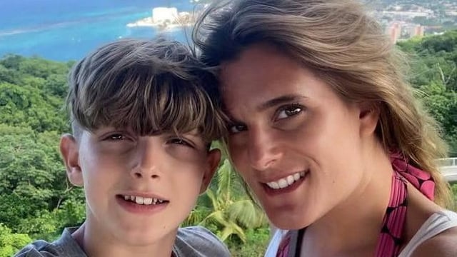 Jools Sweeney with his mother, Ellen Roome, who is suing TikTok to gain access to his account. She believes it may have clues as to how he died