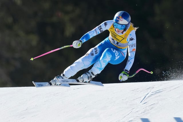 Returning US great Lindsey Vonn finished 15th
