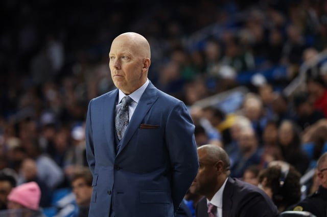 UCLA’s 78-54 rout of Penn State on Saturday at Pauley Pavilion put Bruins coach Mick Cronin two wins away from 500 career victories. (Photo by Meg Oliphant/Getty Images)