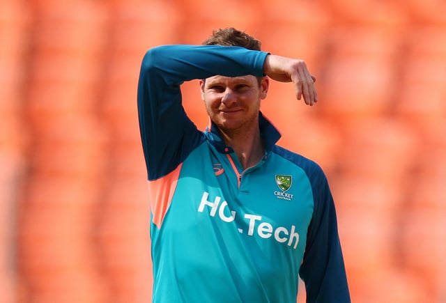 Cricket - ICC Cricket World Cup 2023 - Final - Australia Practice - Narendra Modi Stadium, Ahmedabad, India - November 18, 2023 Australia's Steve Smith during practice REUTERS/Andrew Boyers/File Photo
