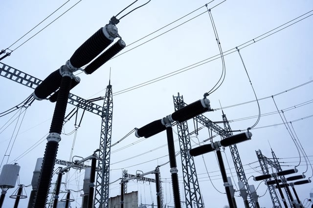 A view shows the high voltage substation of Latvian independent power transmission system operator in Rezekne, Latvia February 8, 2025. REUTERS/Ints Kalnins/File Photo