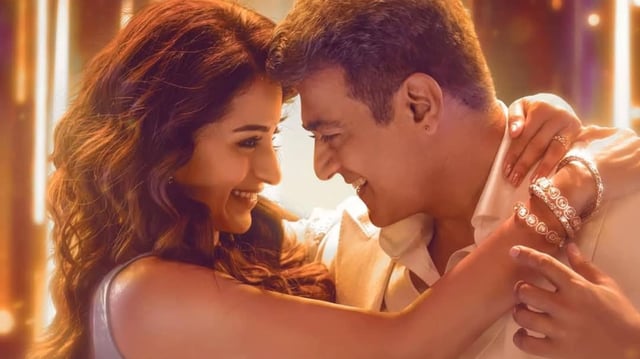 Vidaamuyarchi box office collection day 4: Trisha Krishnan and Ajith Kumar in a still from the film. 