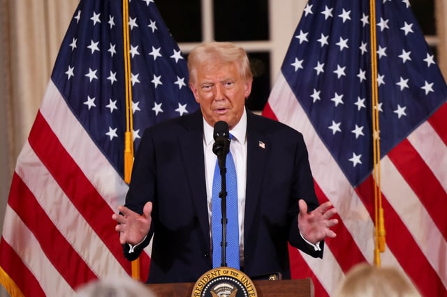 «J’ai demandé au secrétaire au Trésor américain d’arrêter de produire de nouvelles pièces d’un cent», a déclaré Donald Trump.