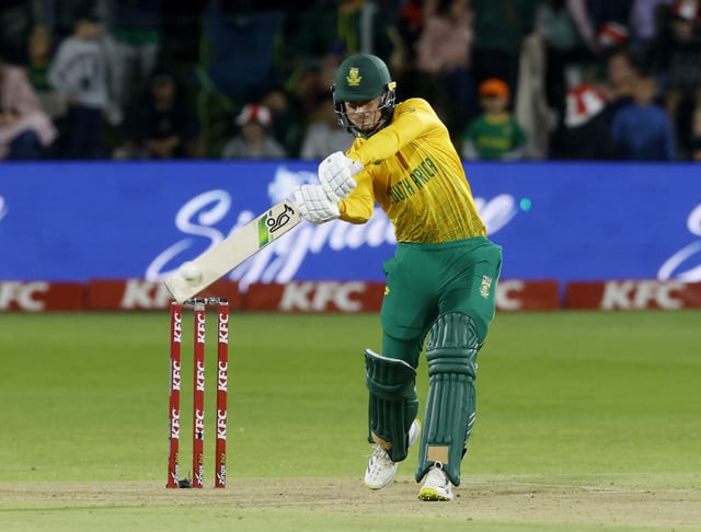 Cricket - Second T20 International - South Africa v India - St George's Park, Port Elizabeth, South Africa - December 12, 2023 South Africa's Matthew Breetzke in action REUTERS/Rogan Ward/File Photo