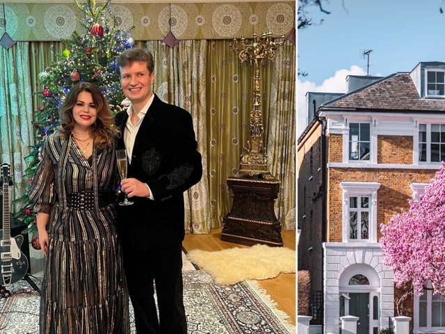 Iya Patarkatsishvili und Dr. Yevhen Hunyak kauften eine Nobelvilla in Nottingham - samt Millionen von Motten. (Fotomontage)