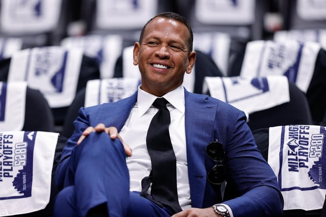 May 6, 2024; Denver, Colorado, USA; Former MLB player and Minnesota Timberwolves minority owner Alex Rodriguez before game two of the second round for the 2024 NBA playoffs against the Denver Nuggets at Ball Arena. Mandatory Credit: Isaiah J. Downing-USA TODAY Sports/File Photo