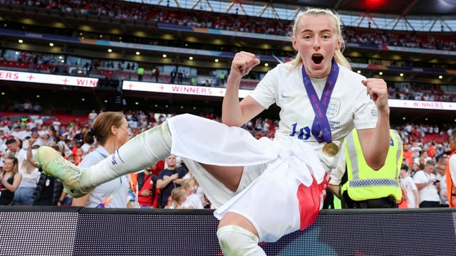 Kelly scored the winner for England in the Euro 2022 final