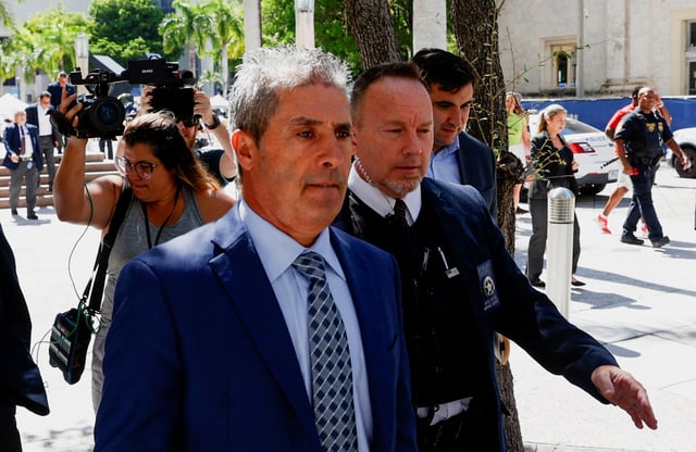 Carlos De Oliveira, the property manager of U.S. President Donald Trump's Mar-a-Lago estate, leaves the federal court, in Miami, Florida, U.S. July 31, 2023. REUTERS/Marco Bello/File Photo