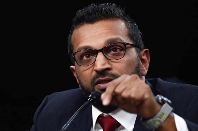 Kash Patel, U.S. President Donald Trump's nominee to be director of the FBI, gestures as he testifies before a Senate Judiciary Committee confirmation hearing on Capitol Hill in Washington, U.S., January 30, 2025. REUTERS/Evelyn Hockstein/File Photo