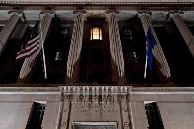 The Department of Justice building in Washington.
