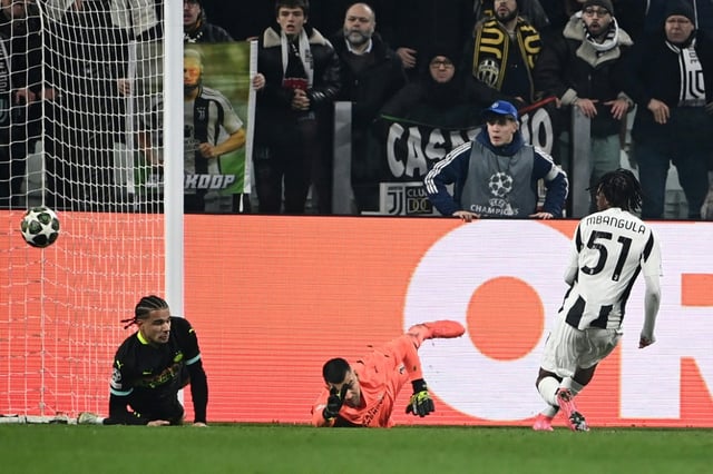 Samuel Mbangula's winner against PSV Eindhoven was his first goal in the Champions League