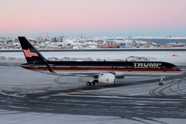 Donald Trump Jr. visits Nuuk, Greenland, on Tuesday, January 7, 2025. Donald Trump Jr. is on a private visit to Greenland.