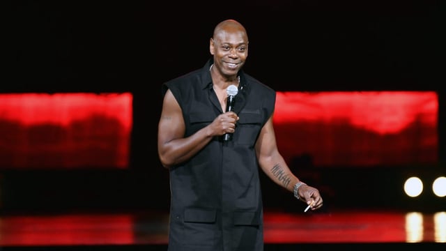 Comedian Dave Chappelle performs at Madison Square Garden during his 50th birthday celebration week on Tuesday, Aug. 22, 2023, in New York. (Photo by Evan Agostini/Invision/AP)