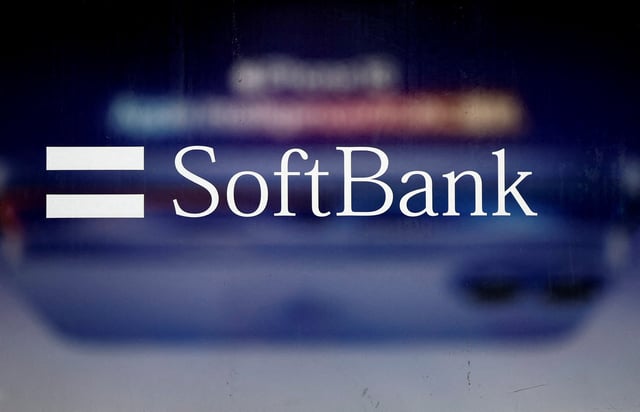 The logo of SoftBank is displayed at a company shop in Tokyo, Japan January 28, 2025.  REUTERS/Issei Kato/File Photo