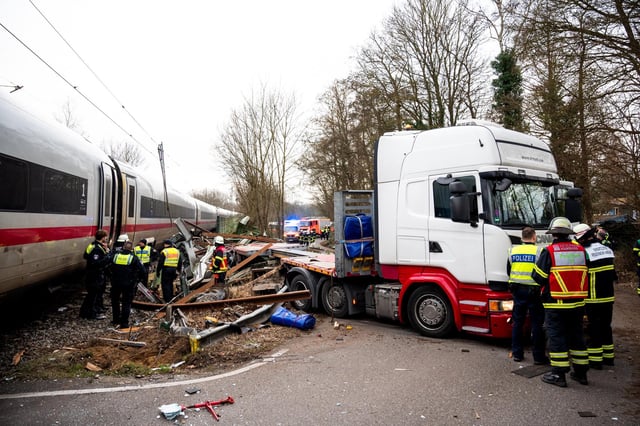 Die Unfallstelle am Dienstagnachmittag