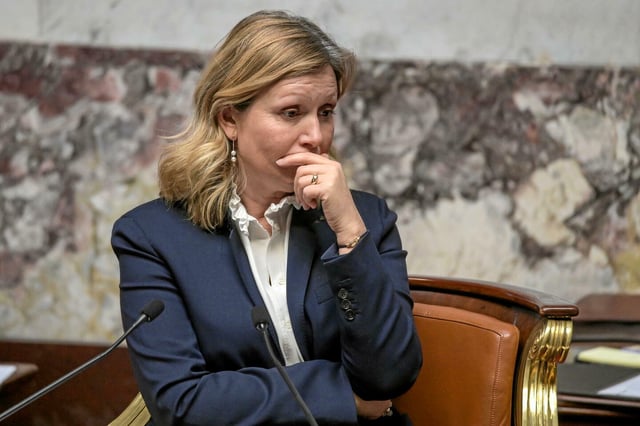 Yaël Braun-Pivet, ici le 4 février 2025, dénonce le reportage de la journalise Élise Lucet au sein de l'Assemblée nationale.
