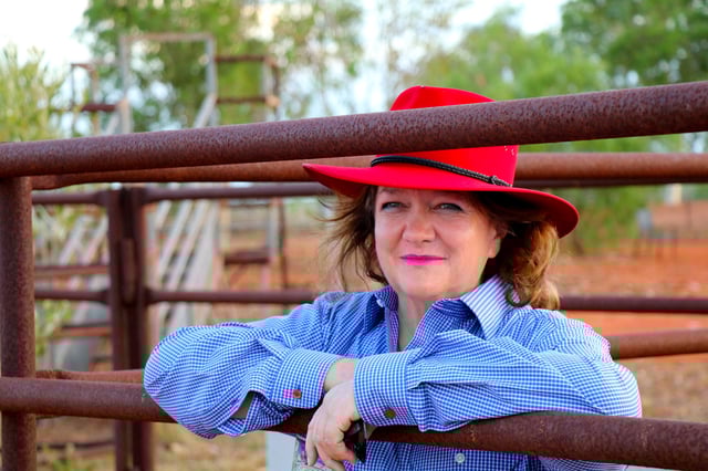 Gina Rinehart poses in Western Australia in this undated handout photo obtained January 23, 2018. Hancock Prospecting/Handout via REUTERS/File Photo