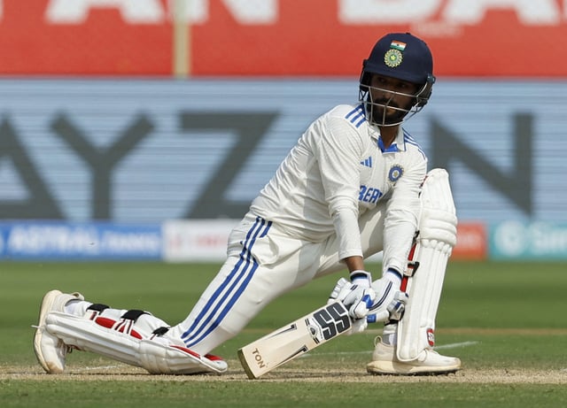 Cricket - Second Test - India v England - Dr. Y.S. Rajasekhara Reddy ACA-VDCA Cricket Stadium, Visakhapatnam, India - February 2, 2024 India's Rajat Patidar in action REUTERS/Francis Mascarenhas/File Photo