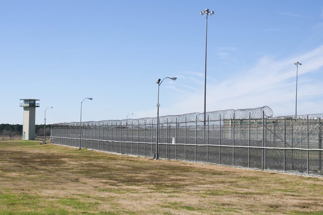 The Allan B. Polunsky Unit, the prison that houses Death Row inmates in Livingston, Texas, is pictured on Jan. 22, 2025.