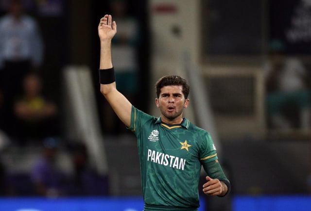 Cricket - ICC Men's T20 World Cup - Super 12 - Semi-Final - Pakistan v Australia - Dubai International Cricket Stadium, Dubai, United Arab Emirates - November 11, 2021 Pakistan's Shaheen Shah Afridi reacts REUTERS/Hamad I Mohammed/ File Photo