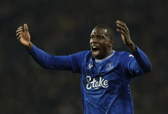 Soccer Football - Premier League - Everton v Liverpool - Goodison Park, Liverpool, Britain - February 12, 2025 Everton's Abdoulaye Doucoure reacts Action Images via Reuters/Jason Cairnduff