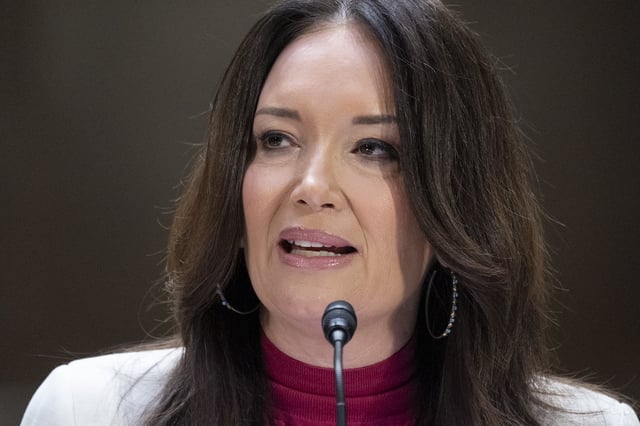 Brooke Rollins attends a Senate Agriculture, Nutrition, and Forestry Committee hearing on her nomination for Secretary of Agriculture, Thursday, Jan. 23, 2025, in Washington. (AP Photo/Jacquelyn Martin)