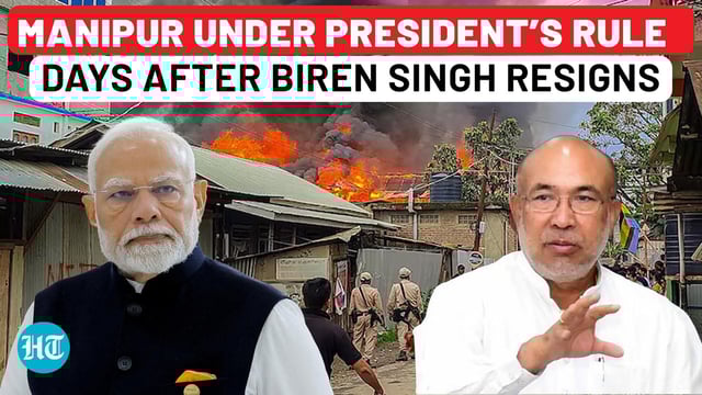 No Govt in Manipur? President’s Rule Comes into Effect After Biren Singh Resigns
