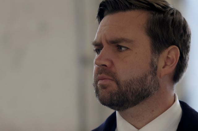 U.S. Vice President JD Vance visits Dachau Concentration Camp Memorial Site in Dachau, Germany February 13, 2025. REUTERS/Leah Millis