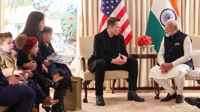 PM Narendra Modi met Elon Musk during his US trip. Musk was accompanied by Shivon Zilis.