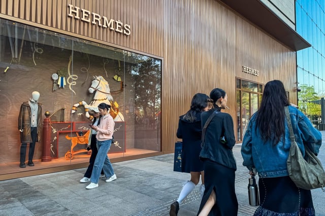 Hermès store in Shenzhen, China.