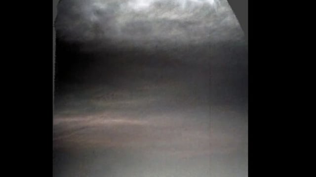NASA's Curiosity Rover recorded vibrant clouds over Mars.