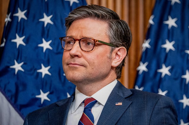 Mike Johnson at Capitol Hill on Jan. 14, 2025.