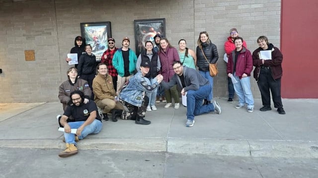 Alamo Drafthouse workers at Sloans Lake, Colorado (Credit: Josh Reitze)