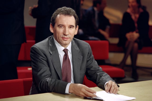 François Bayrou a été ministre de l’Education nationale de 1993 à 1997. Ici en 1995 avant l’enregistrement de l’émission "La Marche du Siècle" sur France 3.