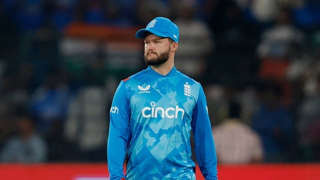 England's Ben Duckett during the ODIs against India