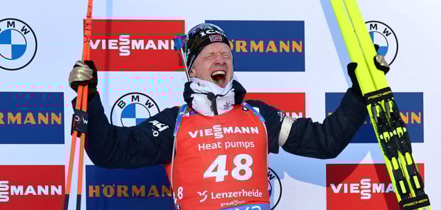 Johannes Thingnes Bö löste seinen Landsmann Ole Einar Björndalen als Rekordchampion ab und ist auch im Jagdrennen der Topfavorit