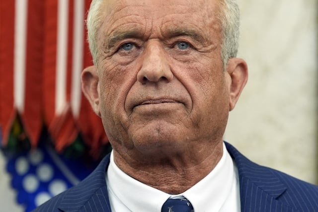 Robert F. Kennedy Jr., speaks after being sworn in as Health and Human Services Secretary in the Oval Office at the White House, Thursday, Feb. 13, 2025, in Washington