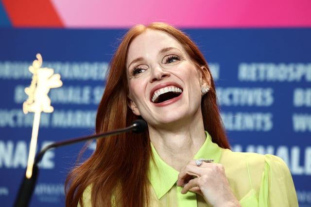 Cast member Jessica Chastain attends a press conference to promote the movie 'Dreams' at the 75th Berlinale International Film Festival in Berlin, Germany February 15, 2025. REUTERS/Liesa Johannssen