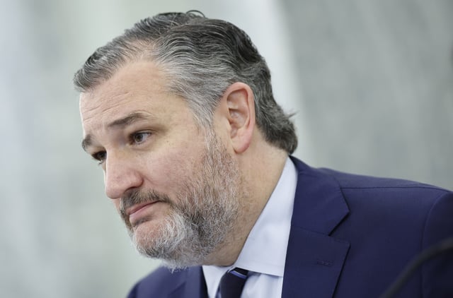 Senator Ted Cruz presides over a hearing in the Russell Senate Office Building on January 28, 2025, in Washington, DC.