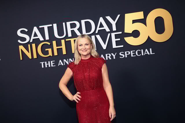 Amy Poehler attends 'SNL 50: The Anniversary Special' on February 16, 2025 in New York City.