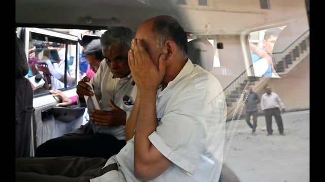 Both accused were produced at the Esplanade court on Sunday. (Anshuman Poyrekar/ HT)