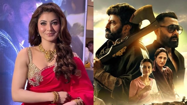 Urvashi Rautela missing from announcement poster of Daaku Maharaaj's OTT release.