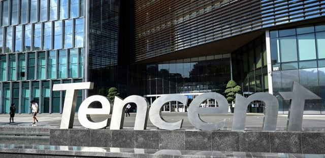 Le siège du groupe chinois Tencent à Shenzhen, le 10 juillet 2022