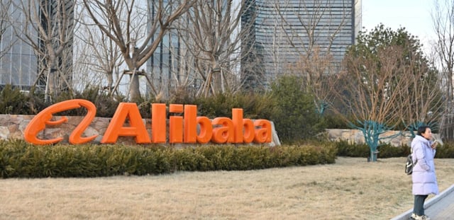 Les bureaux du groupe chinois Alibaba à Pékin, le 14 février 2025