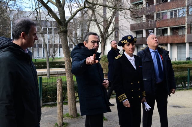 Le ministre de l'Intérieur, Bruno Retailleau, jeudi 13 février 2025 à Grenoble.
