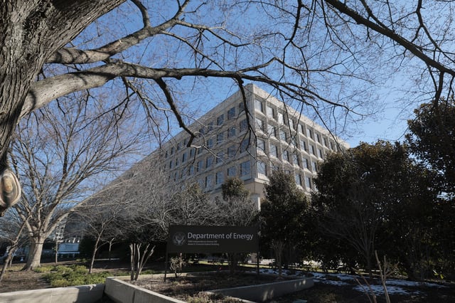 The Department of Energy building in Washington, DC, on Friday.