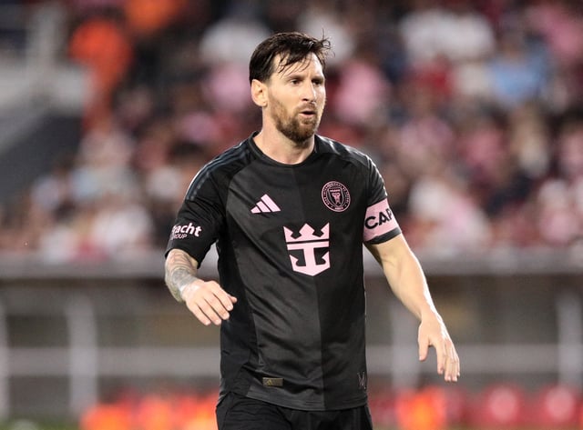 Soccer Football - Club Friendlies - Sporting San Miguelito v Inter Miami - Estadio Rommel Fernandez Gutierrez, Panama City, Panama - February 2, 2025 Inter Miami's Lionel Messi reacts REUTERS/Aris Martinez/File Photo